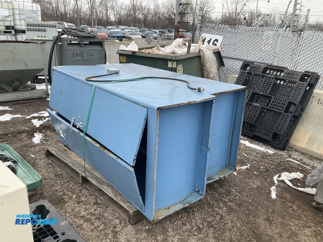 Lot 2-19360 - 2 Large blue cabinets measuring 78” x 24” x 36”.