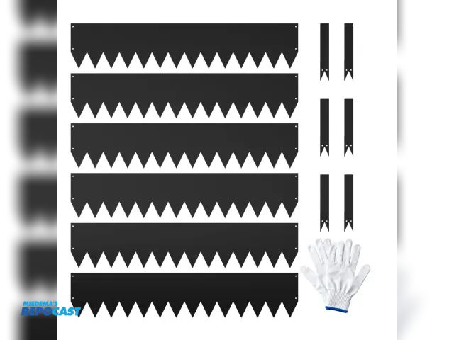 Lot 2-93871 - 6-Pack Metal Landscape Edging (20ft Total), 40" x 6.5" Steel Garden Edging Border w/ 6 Stakes, Rustp...