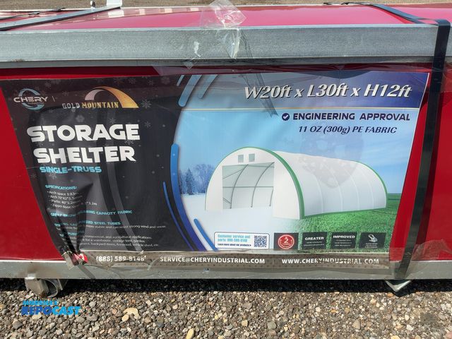 Lot 2-40965 - New Chery Industrial Gold Mountain 20’ Wide x 30’ Long x 12’ High Storage Shelter Building, galvaniz...