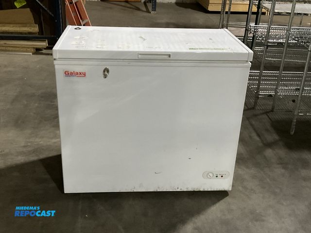 Lot 2-55021 - Galaxy  177CF7 Chest Freezer Galaxy model 177CF7 chest freezer.Dims: 38” width x 34” height x 20.5” ...