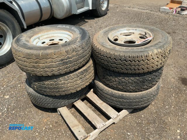 Lot 2-40298 - Lot of (6) 16" Wheels for Ford Super Duty Trucks with Tires, three are aluminum and three are steel,...