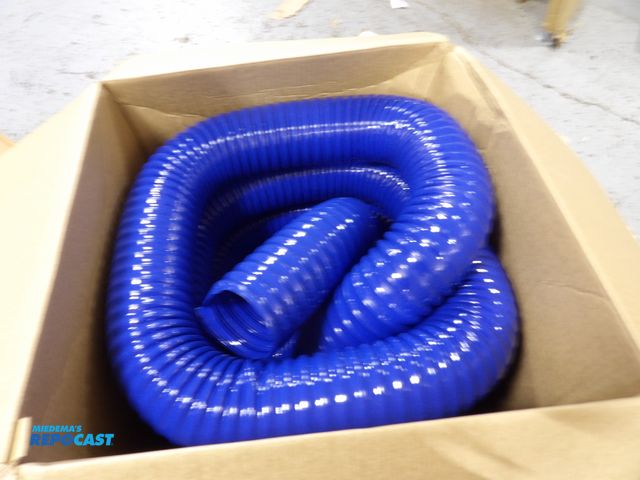 Lot 2-51091 - new hi-tech duravent industrial ducting hose, 4" hose dia, 25 foot long, 3.6" bend radius, pvc, wire...