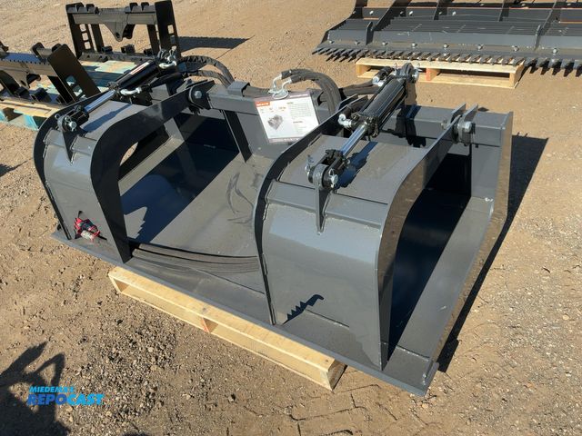 Lot 2-43845 - New Wolverine 72" Grapple Bucket Skid Steer Attachment, Model GB-11-72W, 550 lbs, 12-20 GPM, Univers...