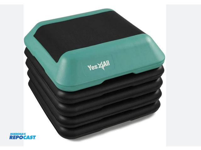 Lot 2-19967 - YES4ALL Q5HV Aerobic Green/Black High Step Platform