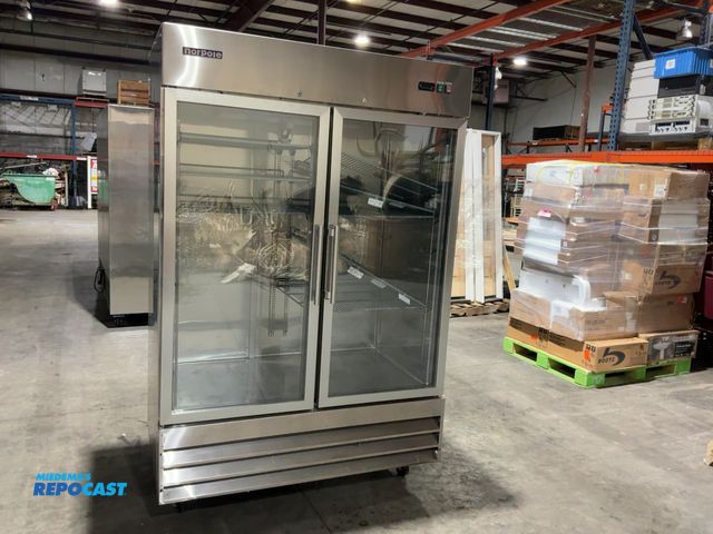 Lot 2-46484 - Norpole NP2R-G  2 Glass Door Reach-In Refrigerator 48 cu.ft.