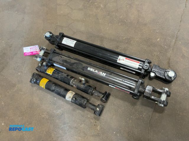 Lot 2-20344 - Lot of (2) Delevan PowerMAX Series 2.5" Bore x 16" Stroke Hydraulic Cylinders, and Eagle Hydraulic C...
