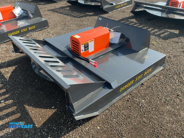 Lot 2-40639 - New Wolverine 72” Brush Cutter Skid Steer Attachment, 15-20 GPM, Universal Quick Attach, 820 lbs, Mo...