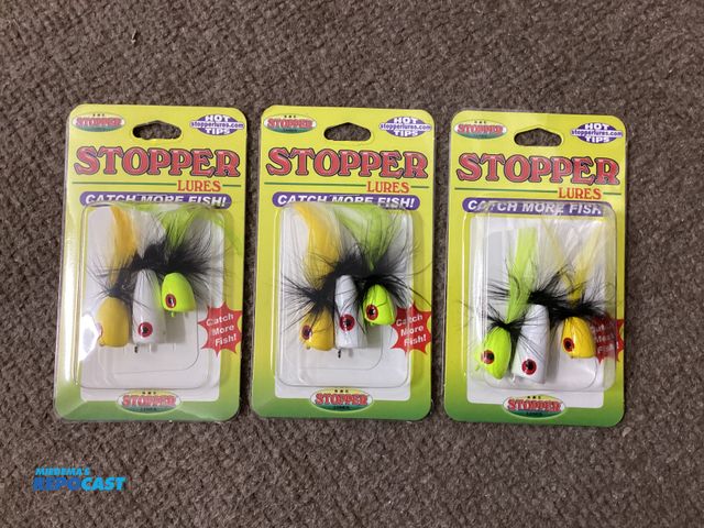 Lot 2-69929 - 3 New packs of 3 K &amp; E STOPPER Fishing lures