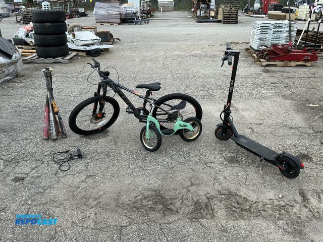 Lot 2-33674 - Volpam Electric Kick Scooter,  Huffy 24" Rock Creek Mountain Bike, Joystar Neo Kids' Balance Bike (b...