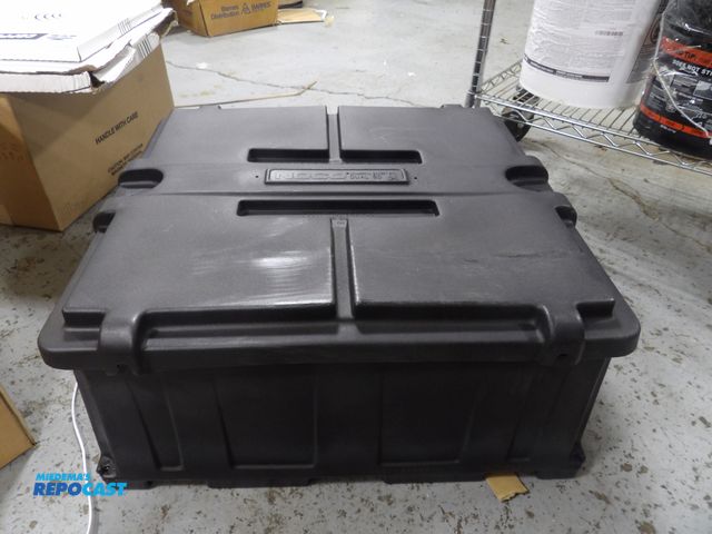 Lot 2-18152 - new NOCO battery box commercial vehicles, 12 1/2"H x 26 7/16"L x 24 7/16"W, lock down knob closure, ...