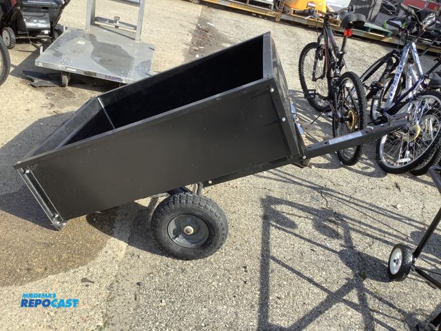 Lot 2-63326 - Agri-fab dump cart 2 wheels - box is approx. 12' x 30" x 40"