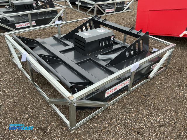 Lot 2-42239 - New JCT 72” Brush Mower Skid Steer Attachment, hydraulic driven with hoses and quick coupler fitting...