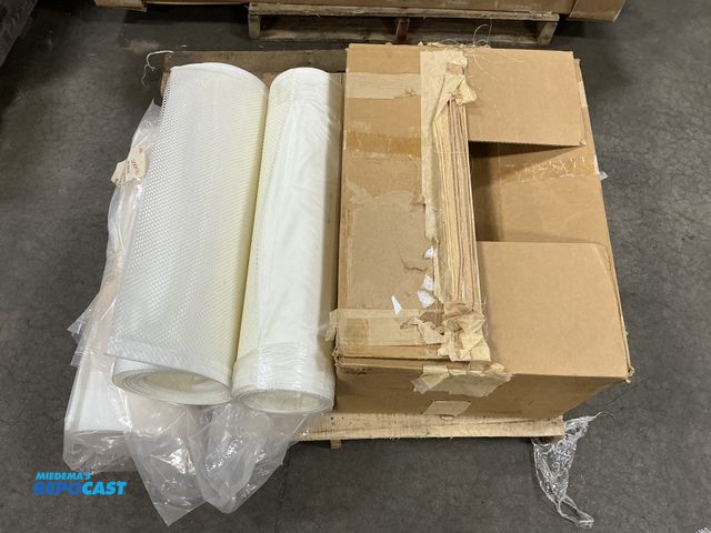 Lot 2-96481 - 30pcs of Filter/fume &amp; (4) rolls of plastic screen/Centrifuge Bag