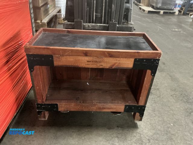 Lot 2-90769 - Pine Wood Coffee Table with Removable Cover- 36”x16”x27”