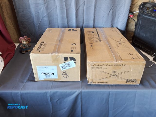 Lot 2-75945 - (1) ALTITUDE LARITZA 56 IN CEILING FAN AND (1) PROGRESS LIGHTING AIRPRO 52 IN CELING FAN