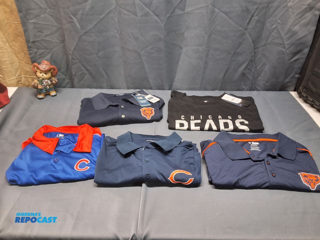 Lot 2-96017 - (5) CHICAGO BEARS SHIRTS 3XLG