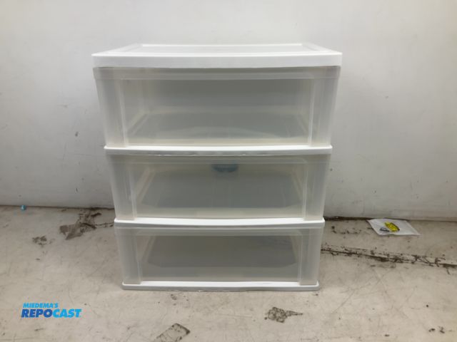 Lot 2-92789 - New 3-Drawer storage cabinet, 21” x 16” x 24” T