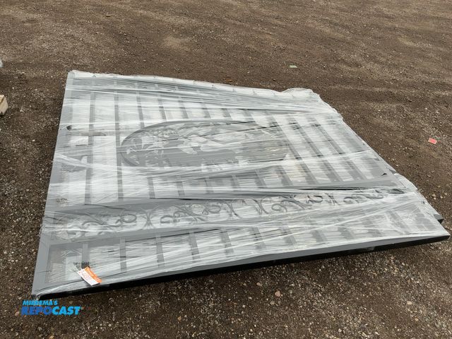 Lot 2-44300 - New Chery Industrial 14’ Bi-Parting Gate with Elk Design, each section of gate measures approx. 84” ...