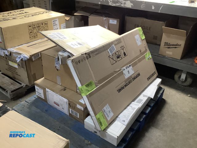 Lot 2-55302 - Skid Lot of Assorted Parts and Accessories for Appliances, All New in Box. See Pics for Brands, Mode...