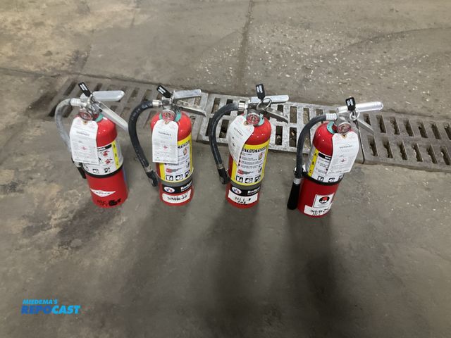 Lot 2-20999 - (4) 5 lb dry chemical fire extinguishers, all were last inspected in 2025