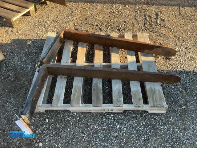 Lot 2-40676 - (2) 48" Forks, 4-3/4" wide, fit on 16" carriage