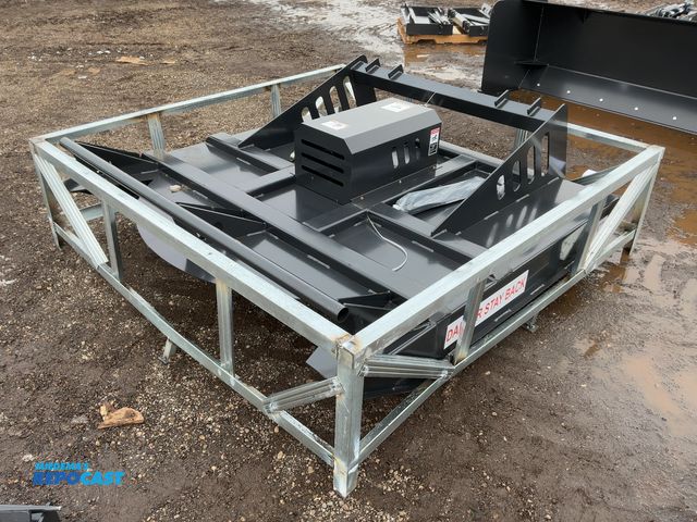 Lot 2-42244 - New JCT 72” Brush Mower Skid Steer Attachment, hydraulic driven with hoses and quick coupler fitting...