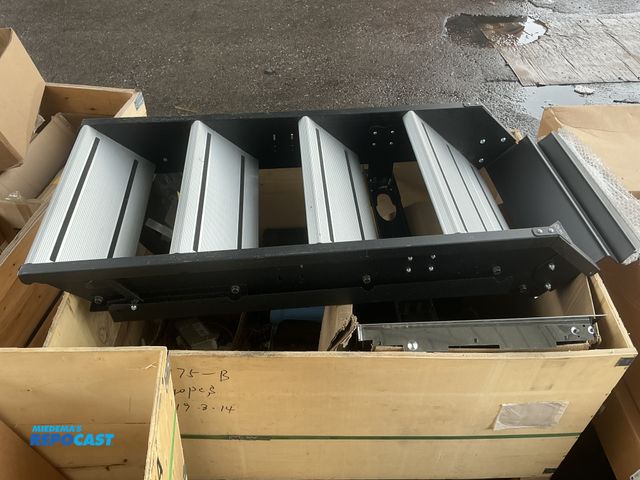 Lot 2-24557 - Lot of electrical supplies for RVs and 4 Morryde step stairs for RV use.