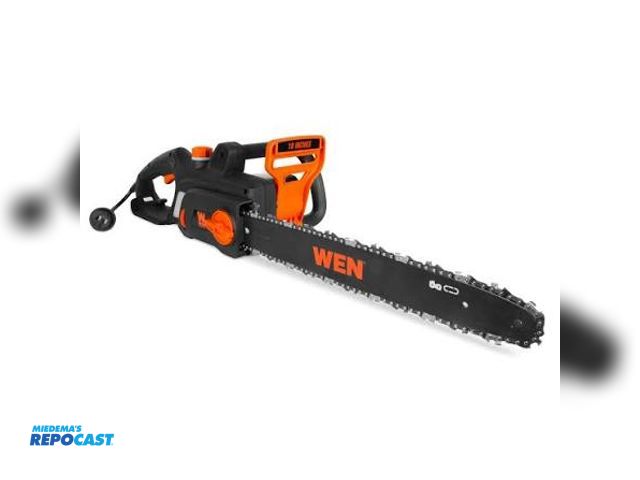 Lot 2-13903 - Electric Powered Wen 18-inch electric chainsaw model CP1518