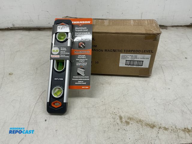 Lot 2-19427 - 10 Swanson SWTL700 9” Magnetic Torpedo Levels