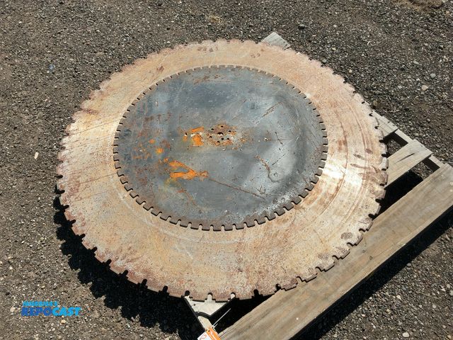 Lot 2-40615 - (2) Used Large Concrete Saw Blades, 1" arbor, 36" and 54" diameters