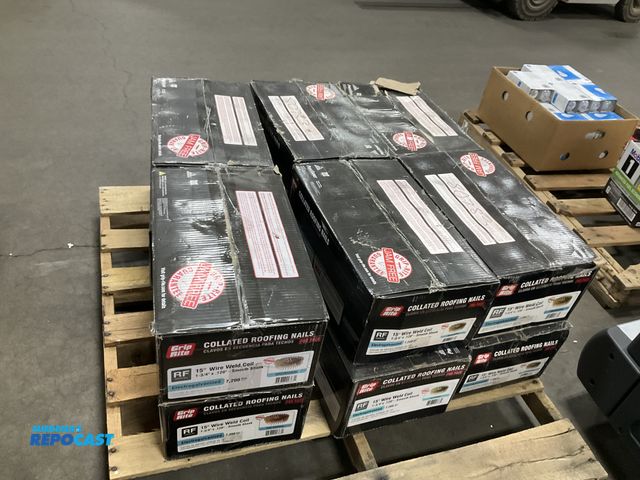 Lot 2-76947 - Skid lot of Grip Rite Jam Free 1-3/4” Electrogalvanized Collated Roofing Nails