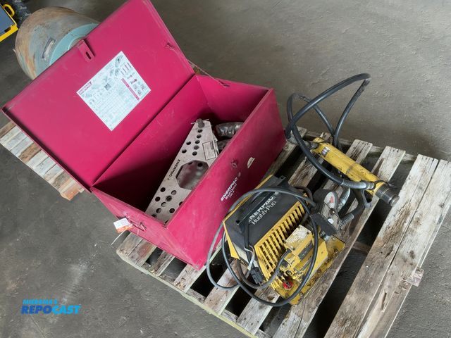 Lot 2-44289 - Enerpac One-Shot Hydraulic Bender, has Enerpac Hushh-Pup 120 volt Hydraulic Power Unit with Hydrauli...