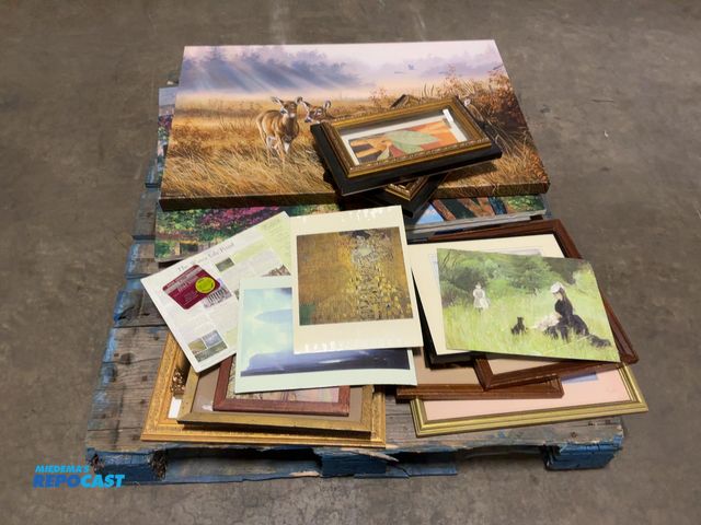 Lot 2-19631 - Skid lot nature pictures/paintings, assorted sizes