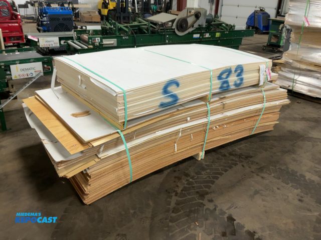 Lot 2-22698 - Stack of 2.7mm Plywood Paneling for RVs and More, most have laminate finish on one side, 4’ wide, le...