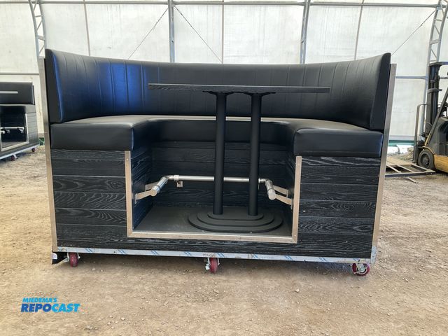 Lot 2-11217 - Authentic Court Side Suite Seats from Little Caesars Arena 4 Person Booth with Table.