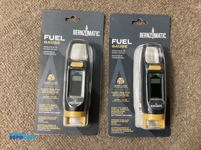 Lot 2-76573 - Two new Bernzomatic Fuel Gauges. For 14 and 16 ounce propane tanks. Easy to read digital display sho...