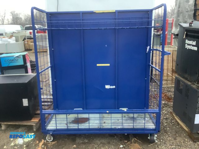 Lot 2-93663 - Industrial Metal Wire Cart Approximately 69” x 24” x 60”