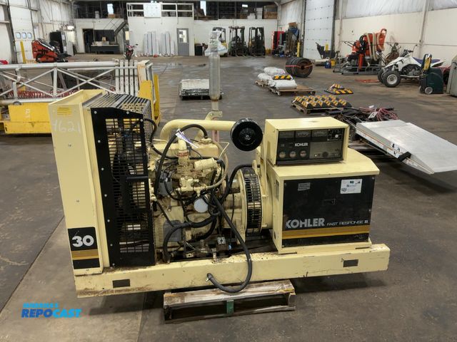 Lot 2-33050 - Kohler Fast Response II 30KW Generator, Model 30RZ282, S/N: 240222, 2,157 Metered Hours, Ford 4-cyli...