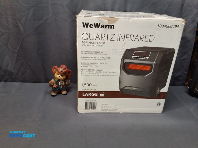 Lot 2-27889 - WEWARM QUARTZ INFRARED PORTABLE HEATER (WORKS)