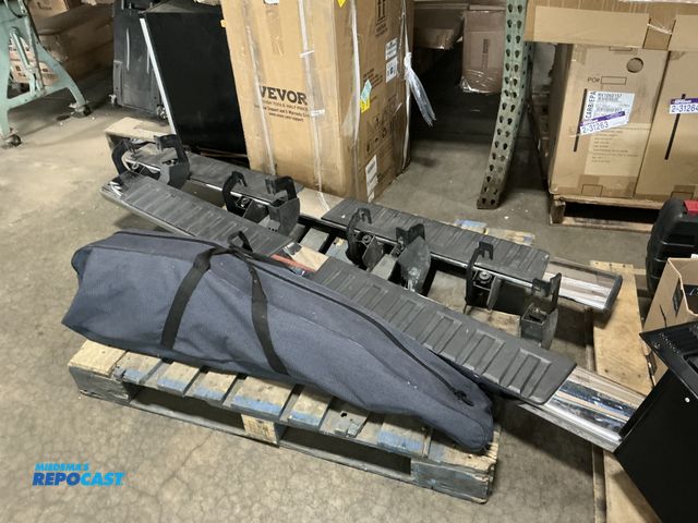 Lot 2-99514 - Lot of miscellaneous items including (2) running boards for chevy Silverado and an outdoor lounge ch...