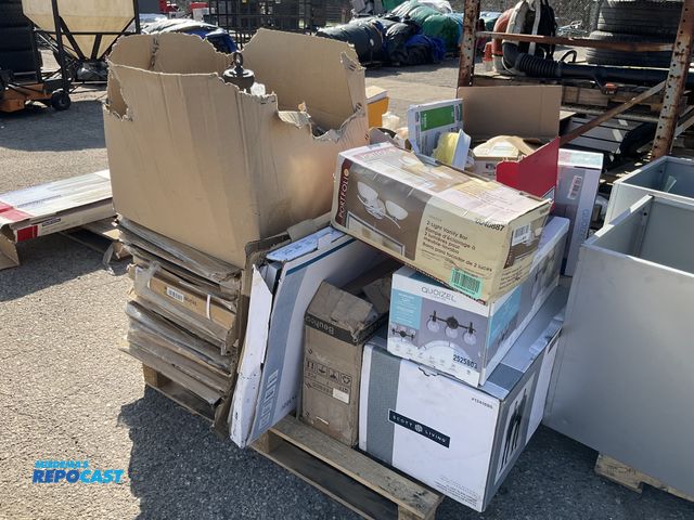 Lot 2-93902 - Assorted items including: vanity light, water closet cold brew system, electrical panels, LED flat p...