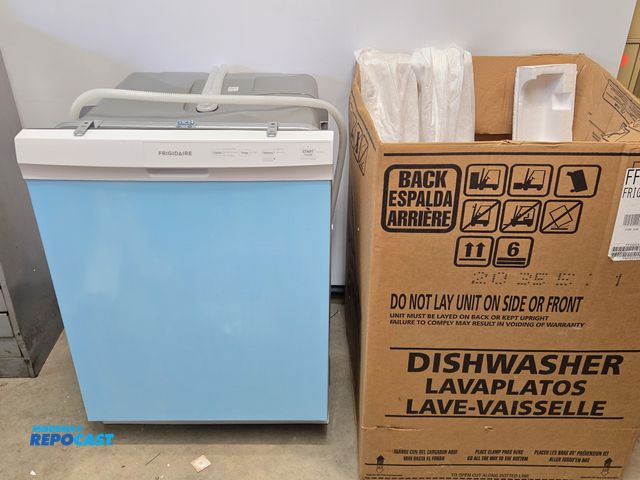 Lot 2-40310 - New Frigidaire FFCD2413UW3A Dishwasher NEW DISHWASHER- WHITE, ordered but never installed.  (blue is...