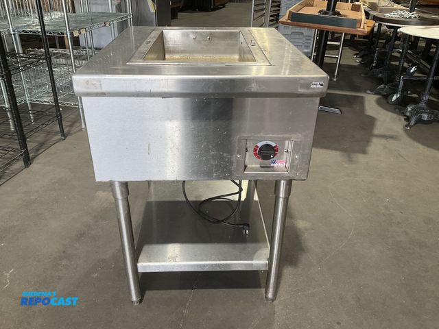 Lot 2-55132 - Make &amp; Model unknown 120 volt single phase electric warming table for a full size hotel pan. Uni...