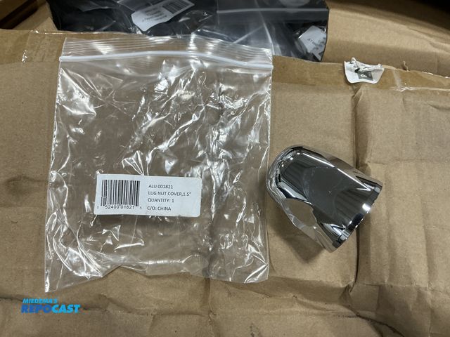 Lot 2-11513 - (3) Boxes of New Alcoa 1.5” Lug Nut Covers, ALU 001821, unknown exact quantity but approx. several h...