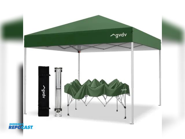 Lot 2-67037 - gvdv 10' x 10' canopy tent, green