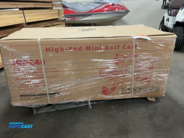 Lot 2-40334 - New SDLANCH IRGC40 3-Wheel Mini Electric Golf Cart / Scooter, 60 Volt, 600 Watt Motor, Three Speed, ...