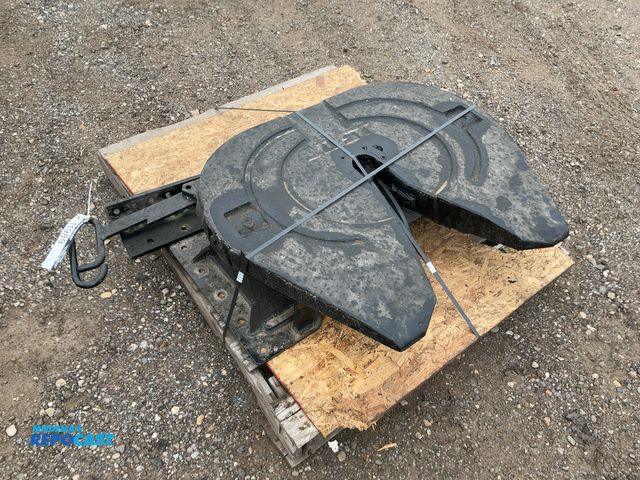 Lot 2-11989 - Jost Model JSK37USL Fixed Fifth Wheel Hitch for Semi, comes with two 45” long rails