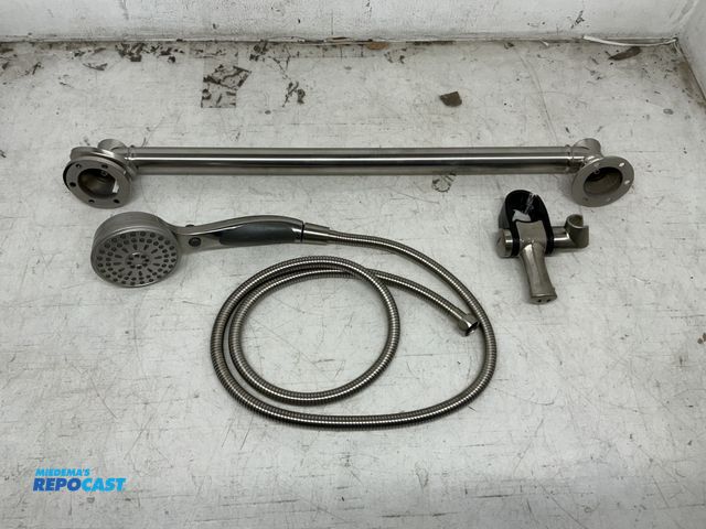 Lot 2-35136 - Delta ActivTouch® 9-Setting Hand Shower with Traditional Slide/Grab Bar