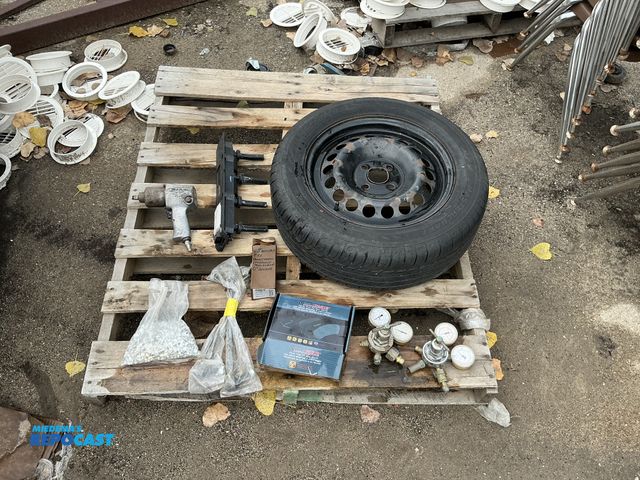Lot 2-33722 - lot of misc. Car Parts for 05 Malibu (+ others) - 02 Sensor/Sway bar Links, &amp; Brake Pads, Tire &...