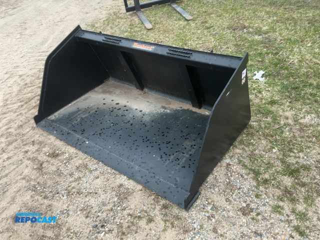 Lot 2-42956 - New Tomahawk 66” Snow / Mulch Skid Steer Bucket, Universal Quick Attach (3001-3)